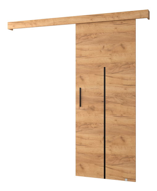 Tolóajtó 90 cm Sharlene X (arany craft + arany craft + fekete)