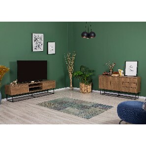 Mobilier living Lexuna 7 (Nuc + Negru)