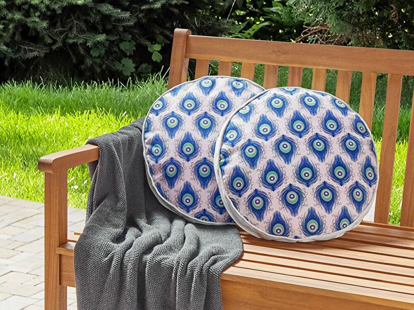 Set 2 buc perne decorative ⌀ 40 cm Cerina (albastru)