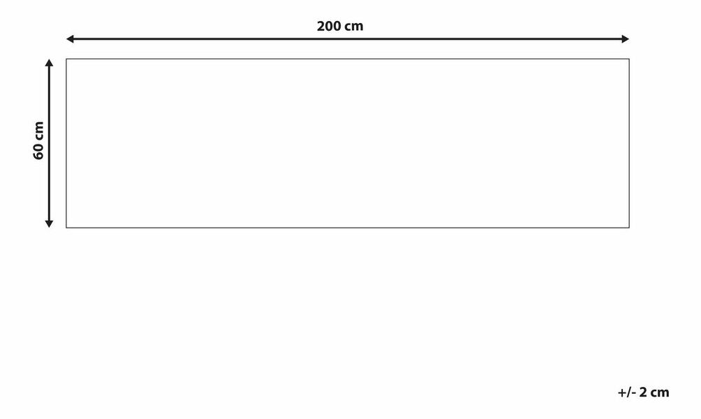 Koberec 60 x 200 cm Saik (biela) *výpredaj