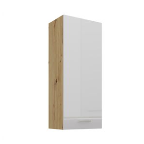 Horná kuchynská skrinka Arryn 45 G-108 1F (korpus: dub artisan / front: lesk biely)