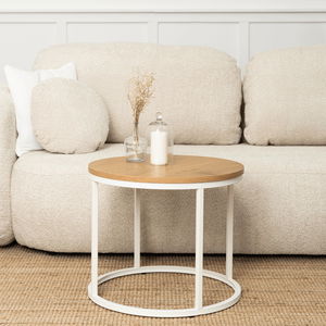 Dohányzóasztal Aparentar 2 (tölgy + fehér) 