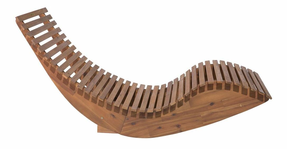 Záhradné lehátko Brest (svetlé drevo)