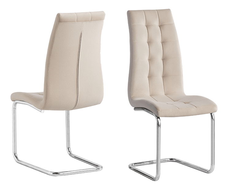 Scaun de sufragerie Farando NEW (bej + Crom)