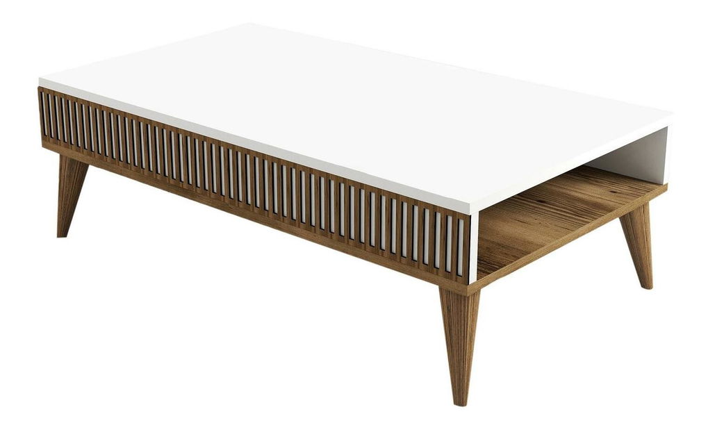 Dohányzóasztal Millano 1 (dió + fehér)