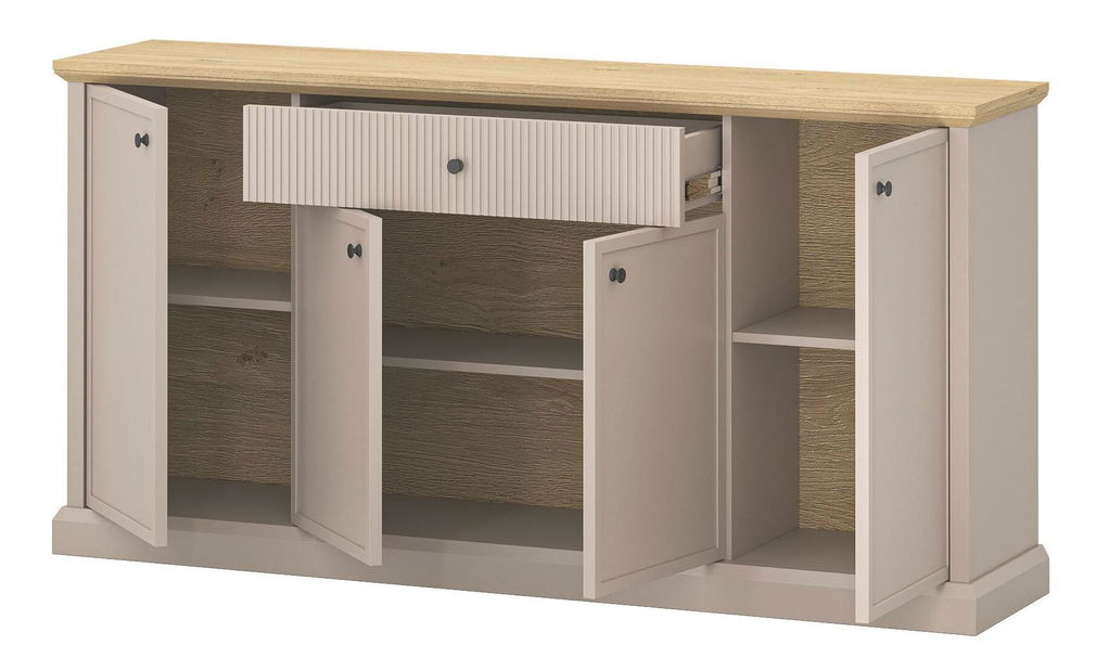 Komód Indices 3 (taupe + kő tölgy) 