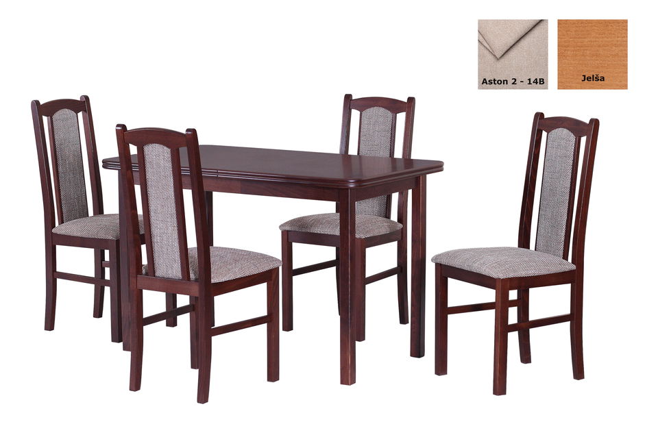 Étkező szett Sulvan (4-6 fő részére) (éger + bézs) *kiárusítás