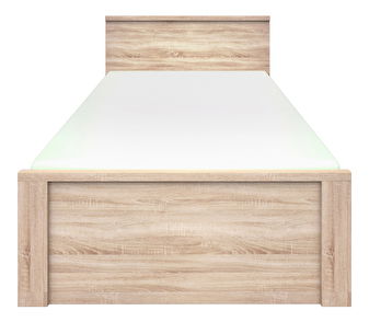 Pat matrimonial 120 cm Noella (Stejar sonoma) (fără somieră și saltea)