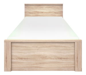 Pat matrimonial 120 cm Noella (Stejar sonoma) (fără somieră și saltea)