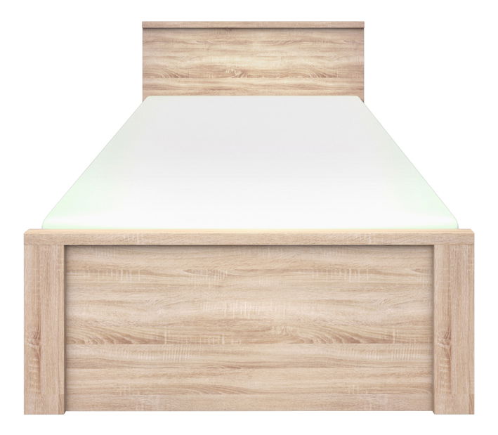 Franciaágy 120 cm Noella (szonoma tölgy) (matrac és ágyrács nélkül)