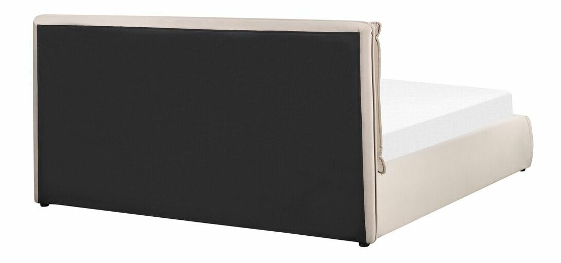 Bračni krevet 180 cm Berit (bež) (s podnicom) (s prostorom za odlaganje)