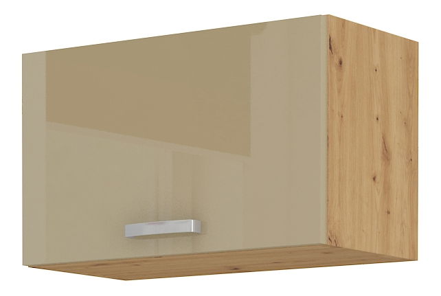 Dulap superior de bucătărie Arryn 60 GU-36 1F (stejar artisan + capuccino lucios)