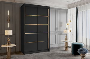 Ormar za garderobu Vigala 4 (crna)