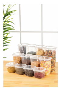 Sada úložných dóz na potraviny (12 ks.) Blake 12-512 (biela)