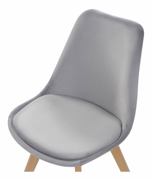 Set 2 buc. scaune pentru sufragerie DOHA II (plastic) (gri)