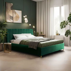 Franciaágy 160 cm Malasia (zöld) (ágyráccsal)