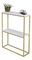 Konzolni stolić Mattel (zlatna + bijela)