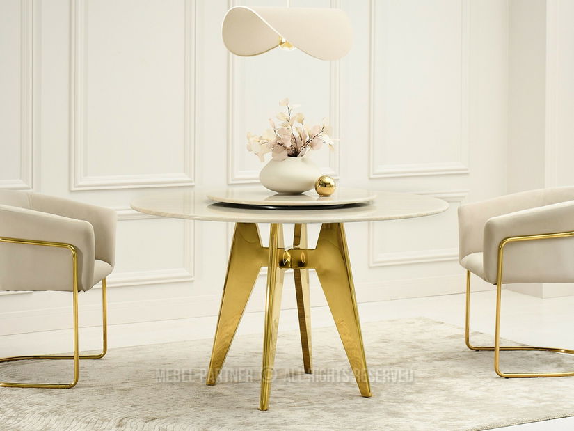 Masă sufragerie Aerosoles (bej + auriu)