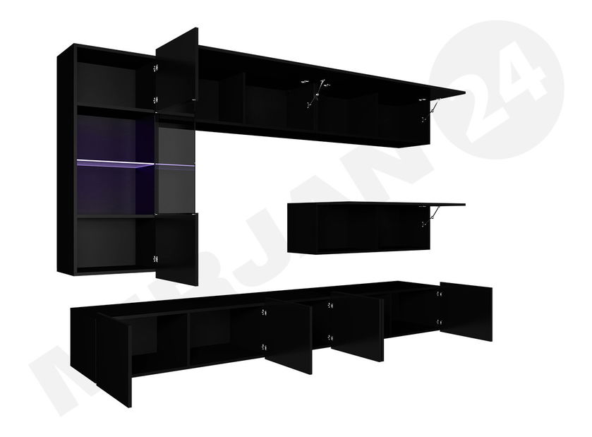 Nábytok do obývacej izby Badiani IV (dub zlatý + biela)