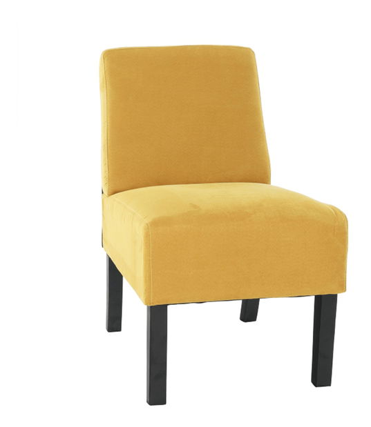 Kreslo Henriot (horčicová + čierna) *výpredaj