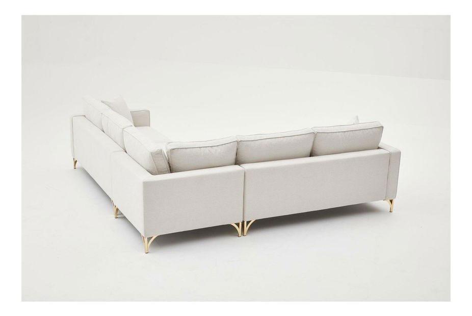 Rohová sedačka Berlunetta (krémová + zlatá)