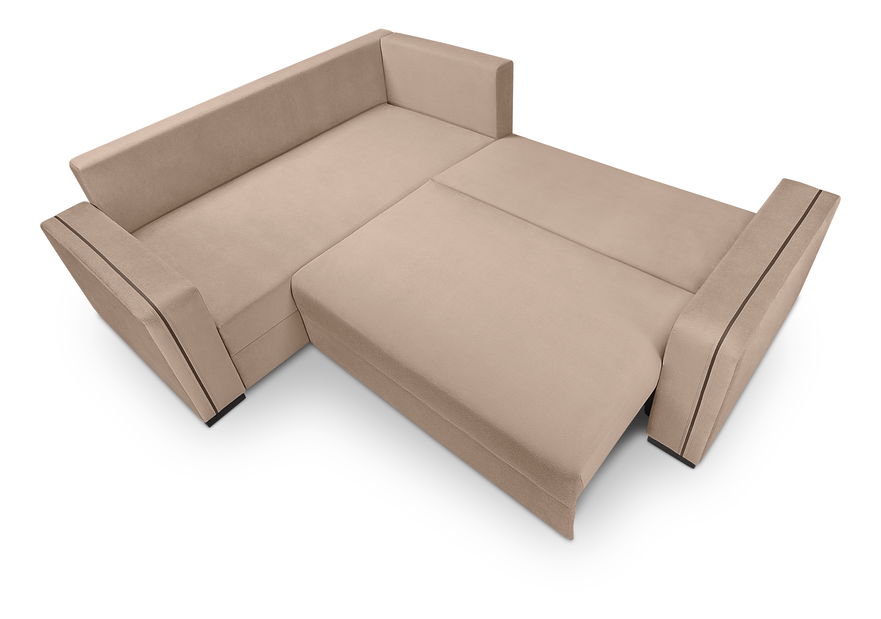 Rohová sedačka BRW Roy Lux 3DL.RECMU (sivá) (L)