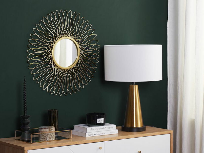 Nástenné zrkadlo Cash (zlatá)