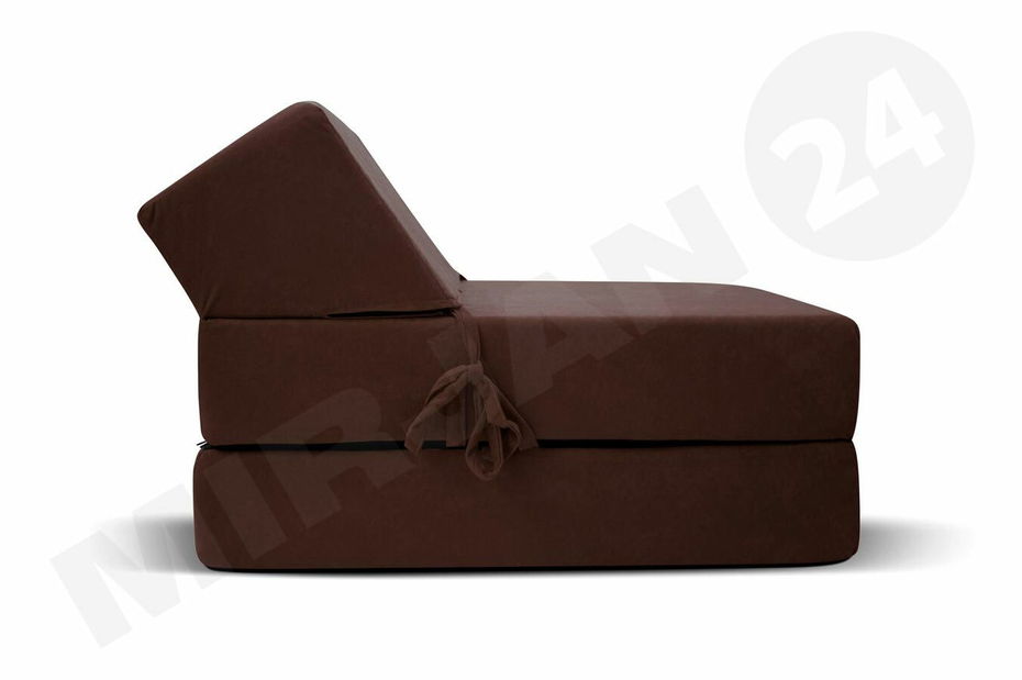 Rozkladacie kreslo Fabian (hnedá) *výpredaj