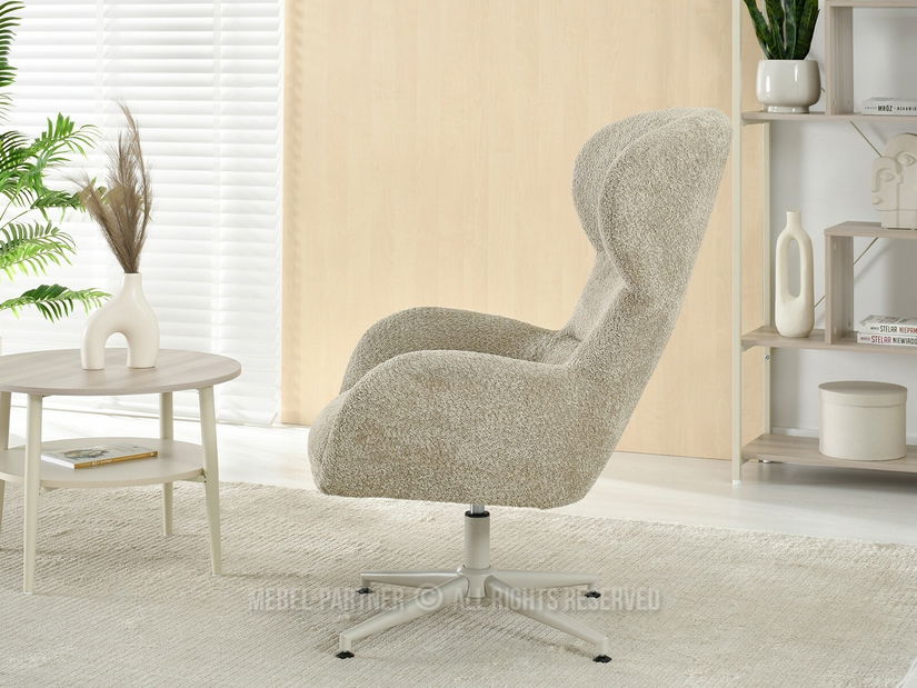 Fotoliu Trudy (bej + crem)