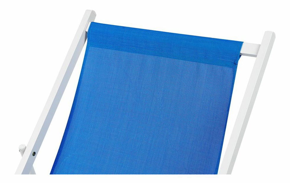 Șezlong Locza (albastru + alb)