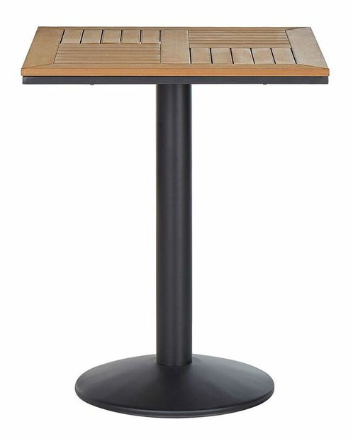 Záhradný stôl Pali (svetlé drevo + čierna)