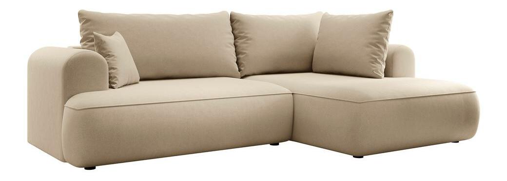 Sarokkanapé Olivo II (J) (közepes bézs + fekete)