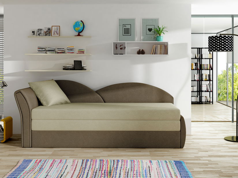 Sofa Agira 25 (tamno smeđa+ svijetlo smeđa) (L)