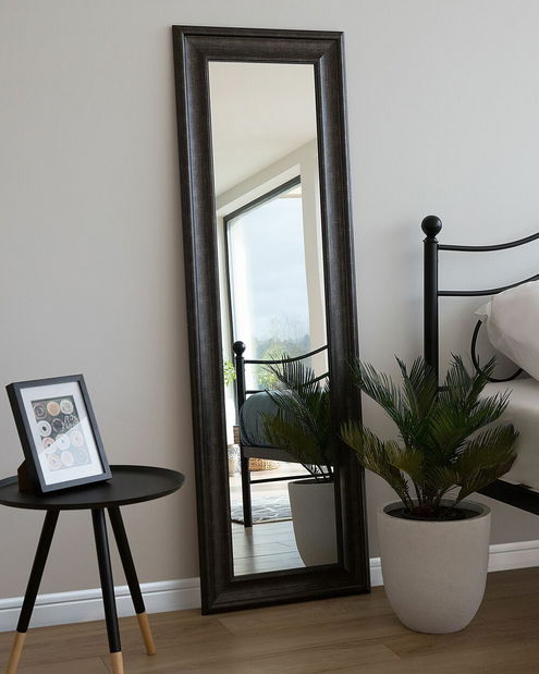 Nástenné zrkadlo Lunza (čierna)