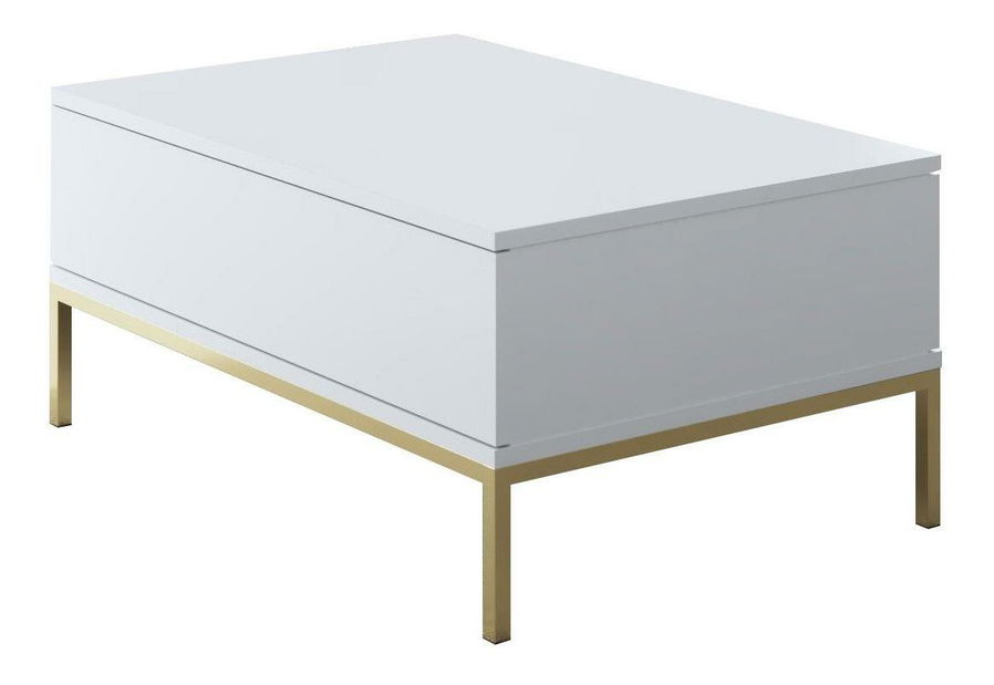 Dohányzóasztal Lurde (fehér + arany)