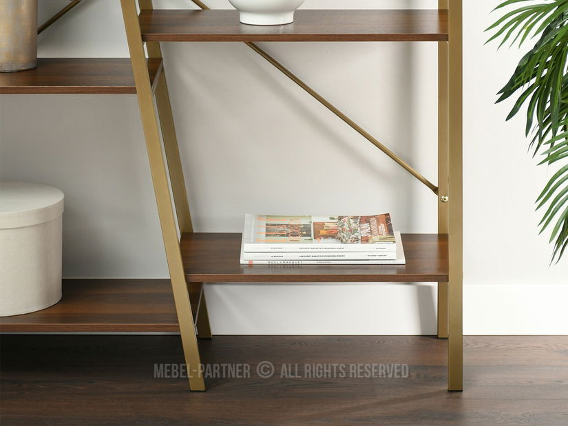 Regál Gecon Reg (orech + zlatá)