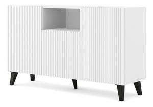 Dulap 150 2D1DM Rowanna (alb + Negru)