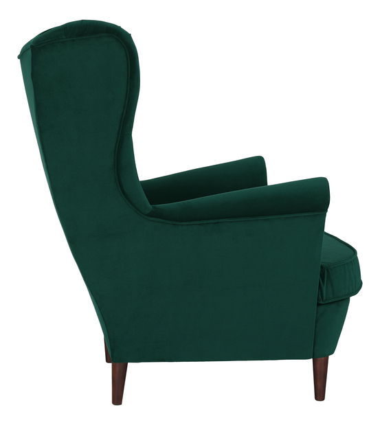 Fotelja Rafaelo (zelena + orah) *outlet moguća oštećenja