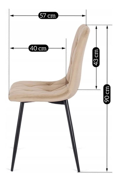 Blagovaonska stolica Rabar 1 (bež) 