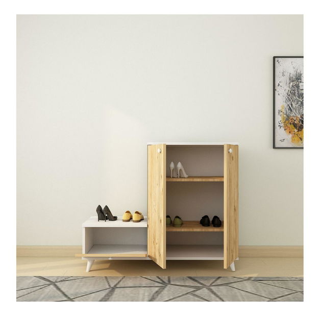 Mobilier Hol Tenuve (stejar + alb) 