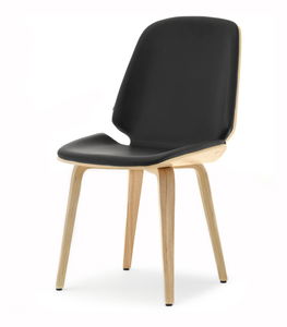 Jedálenská stolička Vicisitudes (čierna + dub)