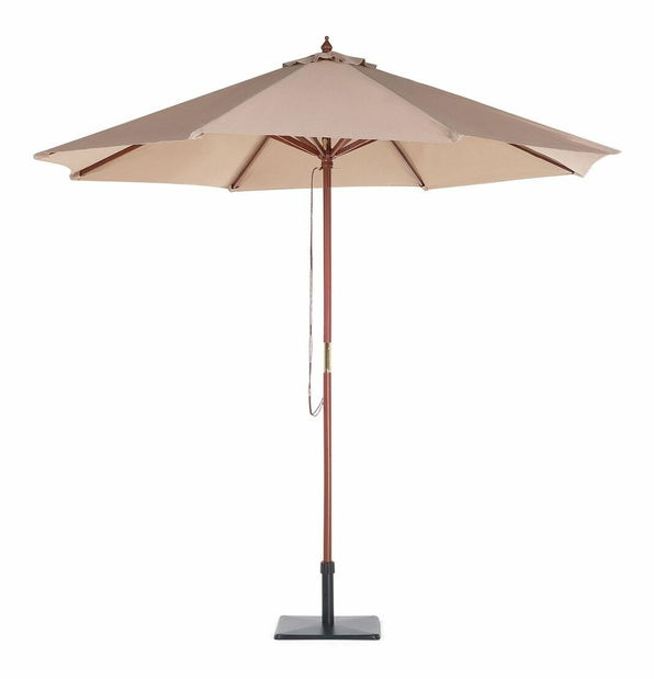 Umbrelă de grădină 270 cm TRATORIA II (lemn) (bej nisipiu)