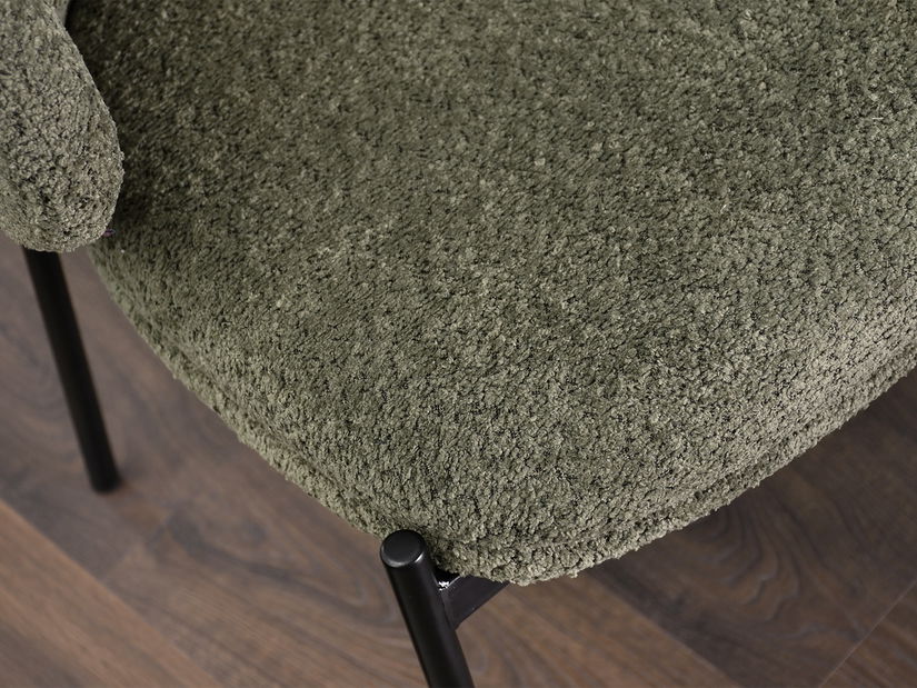 Jedálenská stolička Matices (zelená + čierna)