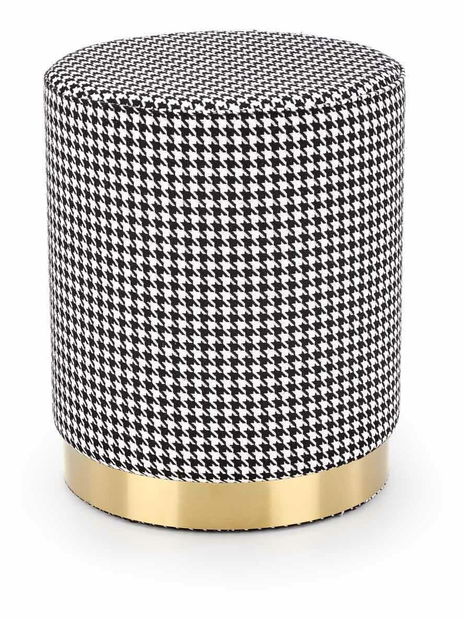 Tabure Apryl (bijela + crna + zlatna)