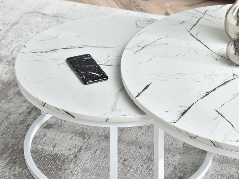 Konferenčný stolík Kolja Zest Xl (biela)