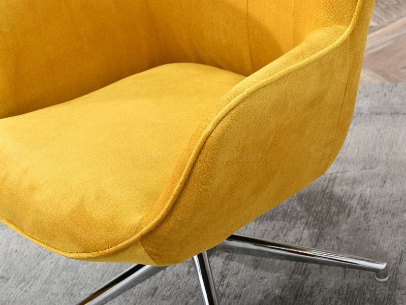 Fotoliu Truni (galben + crom)