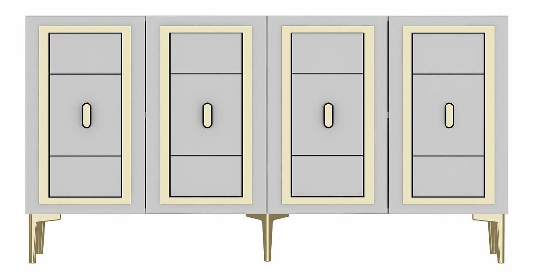 Skrinka Orino (biela + zlatá)