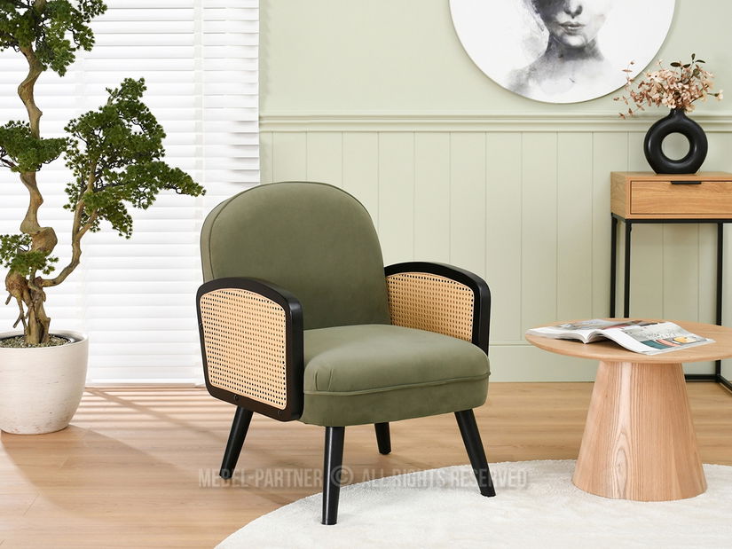 Fotoliu Will (verde + negru)