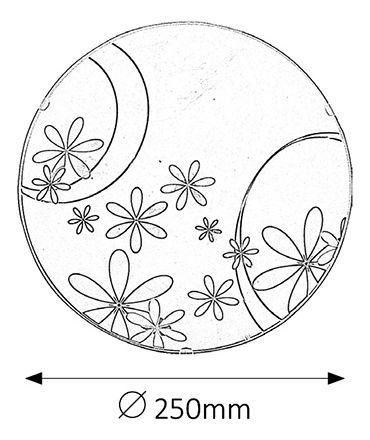Stropné svietidlo Iris 1896 (viacfarebné)