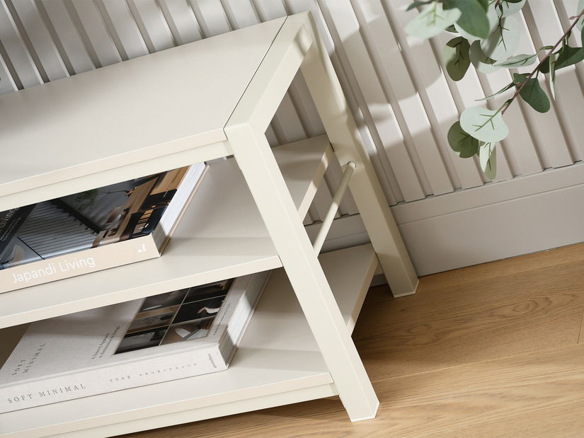 TV stolík/skrinka Empantana (krémová)